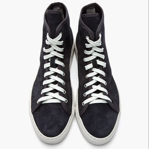 Common Projects Navy Suede high-top sneaker